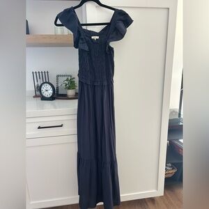Navy moon river nap dress